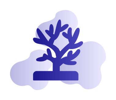 Mercan simgesi vektör illüstrasyonu