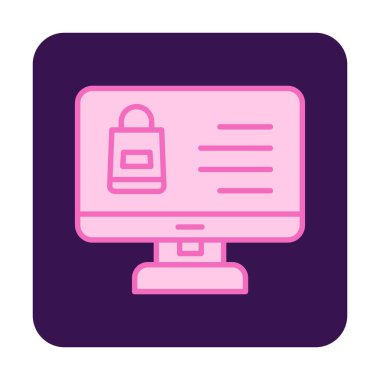 ekran simgesi, vektör illüstrasyonunu izle