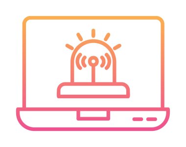 Basit Yazılım simgesi, vektör illüstrasyonu