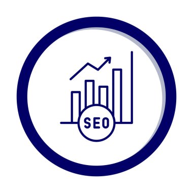 Basit Analitik simge, vektör illüstrasyonu