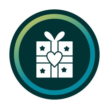 hediye kutusu ikon vektör çizimi tasarımı 