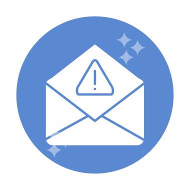 Basit çöp posta harfi simgesi, vektör illüstrasyonu