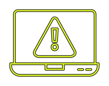 Hata vektör çizimi, Konsept ve grafik tasarım için Adware vektör çizgisi simgesi. 