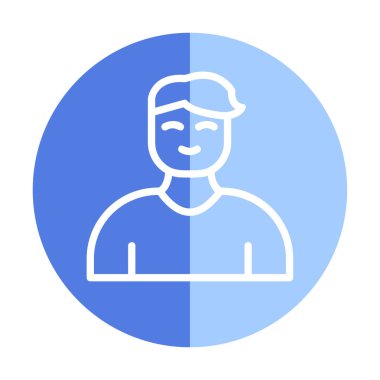 Profil simgesi vektör illüstrasyonu