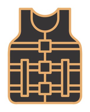 Modern Life Vest simge tasarımının vektör çizimi                     
