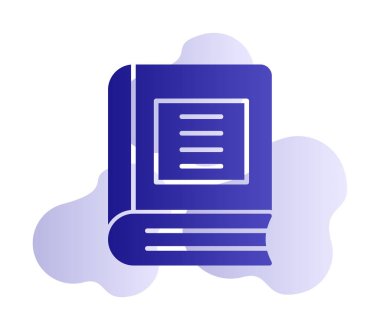 Kitap. Web simgesi basit illüstrasyon