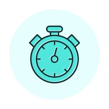 Basit düz kronometre vektör çizimi