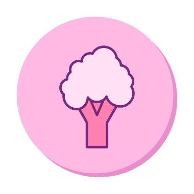 brokoli web simgesi, vektör illüstrasyonu  