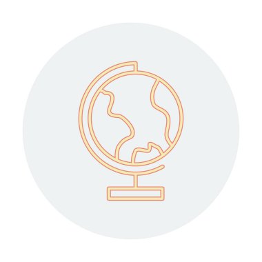 dünya ikonu vektör illüstrasyon tasarımı