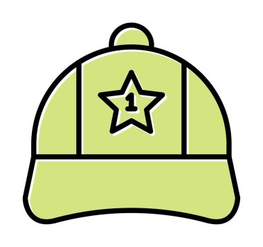 Bir numaralı simge ile kapağın vektör illüstrasyonu 