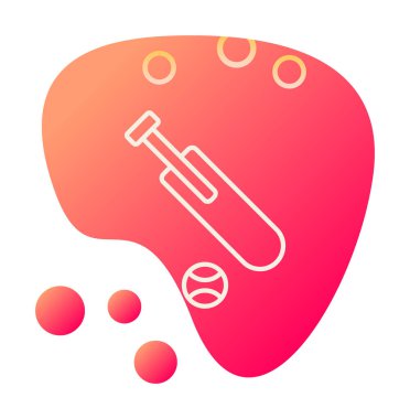 Basit kriket simgesi vektör çizimi.