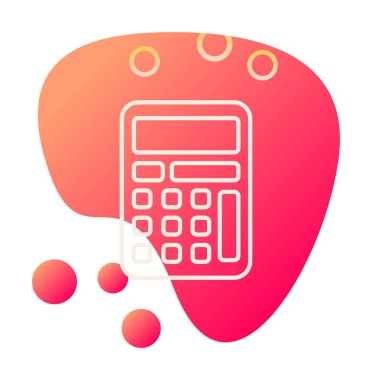 hesap makinesi web simge vektör çizim