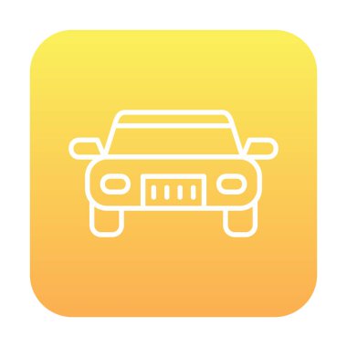 car web icon simple illustration 