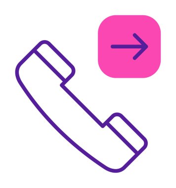 Giden telefon simgesi vektör illüstrasyonu 