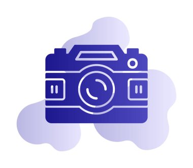 fotoğraf makinesi ikon vektör illüstrasyonu                      