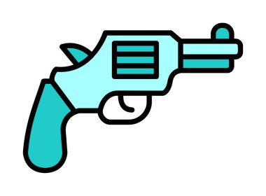 Silah. Web simgesi basit illüstrasyon