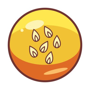 Çiçek Yaprakları simgesi, vektör illüstrasyonu  