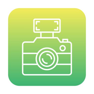 fotoğraf makinesi simgesi, vektör illüstrasyonu