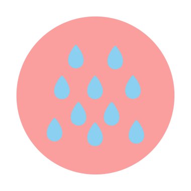 yağmur simgesi, vektör illüstrasyonu  