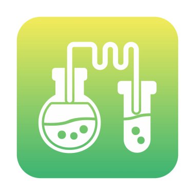 Test tüplü kimya laboratuvarı. Kimya konsepti                                             