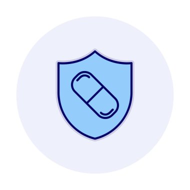medical shield icon vector illustration 