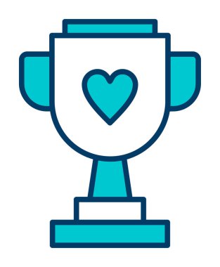 kupa vektör simgesi modern basit tasarım