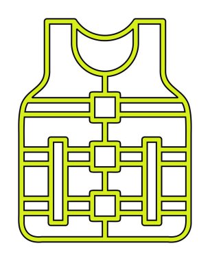 Modern Life Vest simge tasarımının vektör çizimi                     
