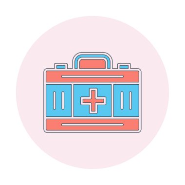 İlk yardım kiti vektör illüstrasyonu