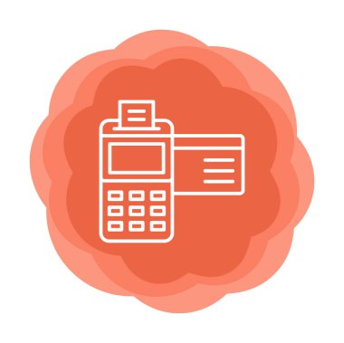 Kredi Kartı Makinesinin vektör çizimi