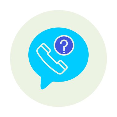 Basit kaçırılan çağrı simgesi, vektör illüstrasyonu