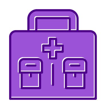 İlk yardım kiti vektör illüstrasyonu