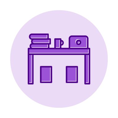 bilgisayar Resepsiyon simge vektör çizim 