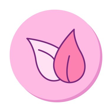 ekoloji sembolü, yaprak simgesi, vektör illüstrasyon grafiği