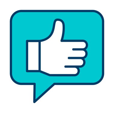 başparmak yukarı Web simgesi, vektör çizim                   