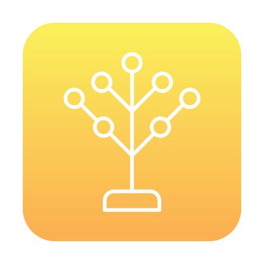 Basit filogenetik simge, vektör illüstrasyonu