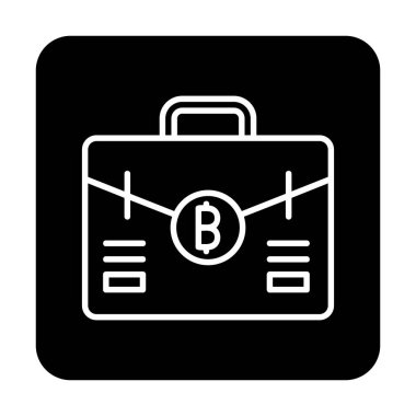 Bitcoin 'li çanta. Web simgesi 