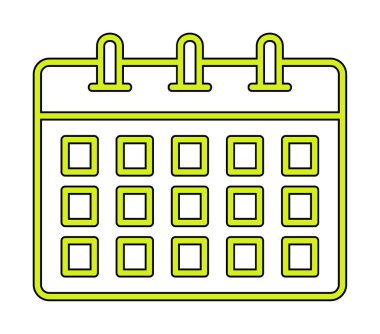 Takvim web simge vektör çizim