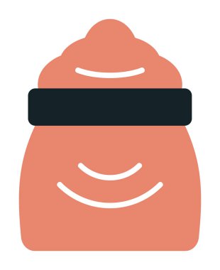 Şeker düzlüğü simgesi, vektör illüstrasyonu  