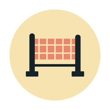 voleybol net simge vektör çizim