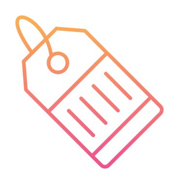 Fiyat Etiketi simgesi, vektör illüstrasyonu basit tasarım