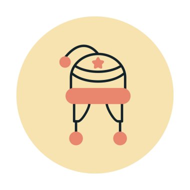 İzometrik biçimde Kış Şapkası simgesi