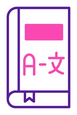 Kitap simgesinin vektör illüstrasyonu 