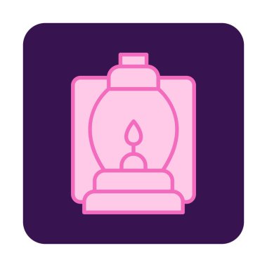 fener düz simgesi, vektör illüstrasyonu 