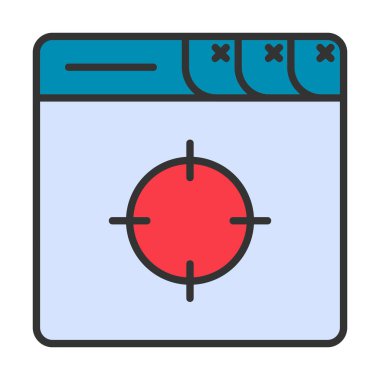 hedef simge, vektör illüstrasyonu basit tasarım