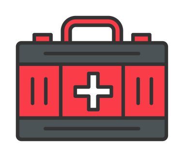 İlk yardım kiti vektör illüstrasyonu