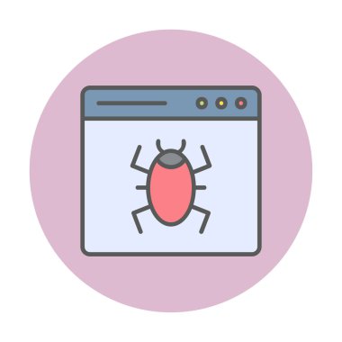 Yasak web sitesi vektör simgesi 