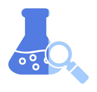 Araştırmacı simgesi beyaz arkaplanda izole edildi 