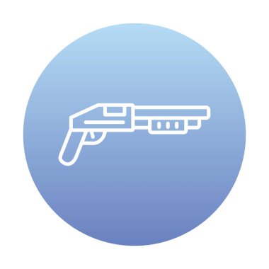 Pompalı düz simge, vektör illüstrasyonu