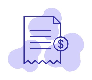 Alışveriş Alımı simgesi vektör illüstrasyonu