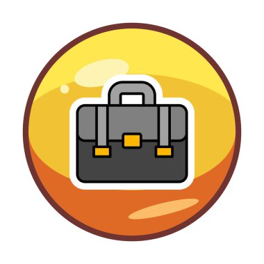 Portföy düz vektör simgesi